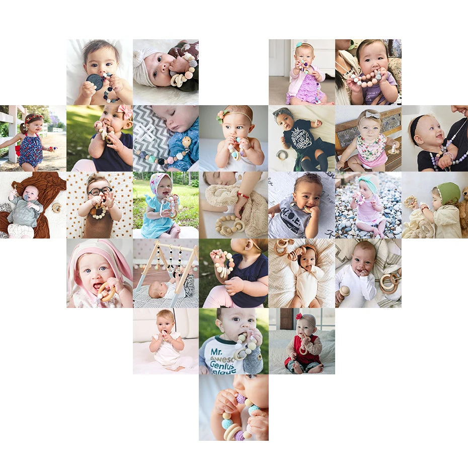 Baby Toys Wooden Play Gym Toys Nordic Baby Room Decor Wood Nursery Sensory Toy Gift Infant Room Clothes Rack Accessories Rattles