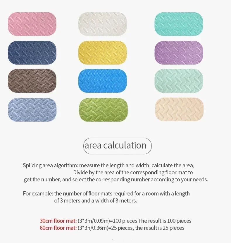 8/16 Pieces Baby Play Mats BPA Free Interlocking Soft Foam Mats Suitable for Children's Play Area Child Protection Mats