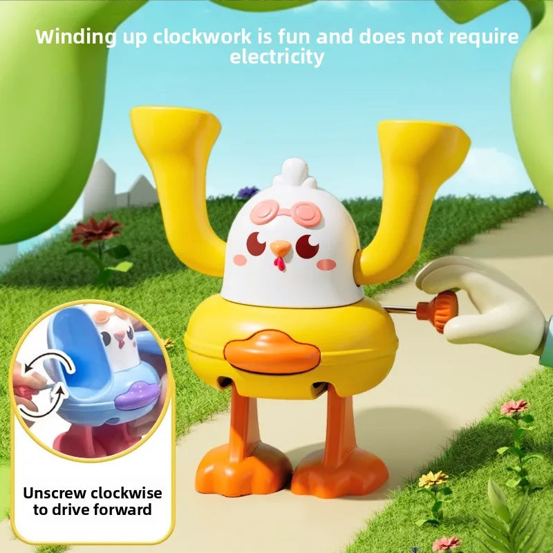 Crawling Baby Toys 6 12 Months Rolling Clockwork Duck Wind Up Infant Tummy Time Baby Toys Early Educational Toys for Babies Gift