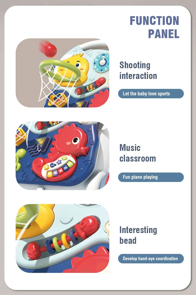 Baby Activity Table Musical Toys Sound Maker Games for Babies Sensory Toys Multi-Functional Movement Developing Educational Toys