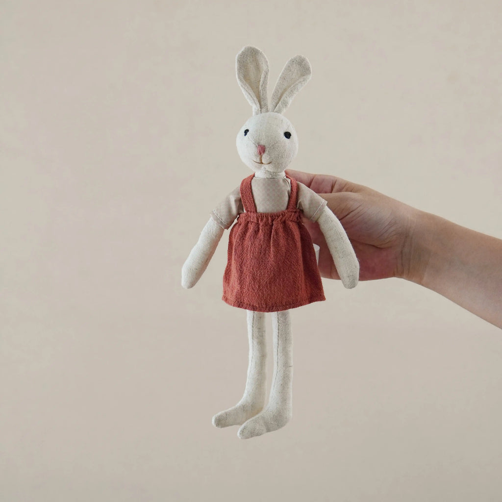 mumamuying danish bunny doll fabric artificial animal soothing doll children baby toys gifts