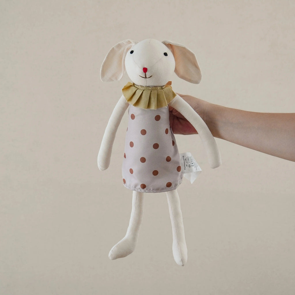 mumamuying danish bunny doll fabric artificial animal soothing doll children baby toys gifts