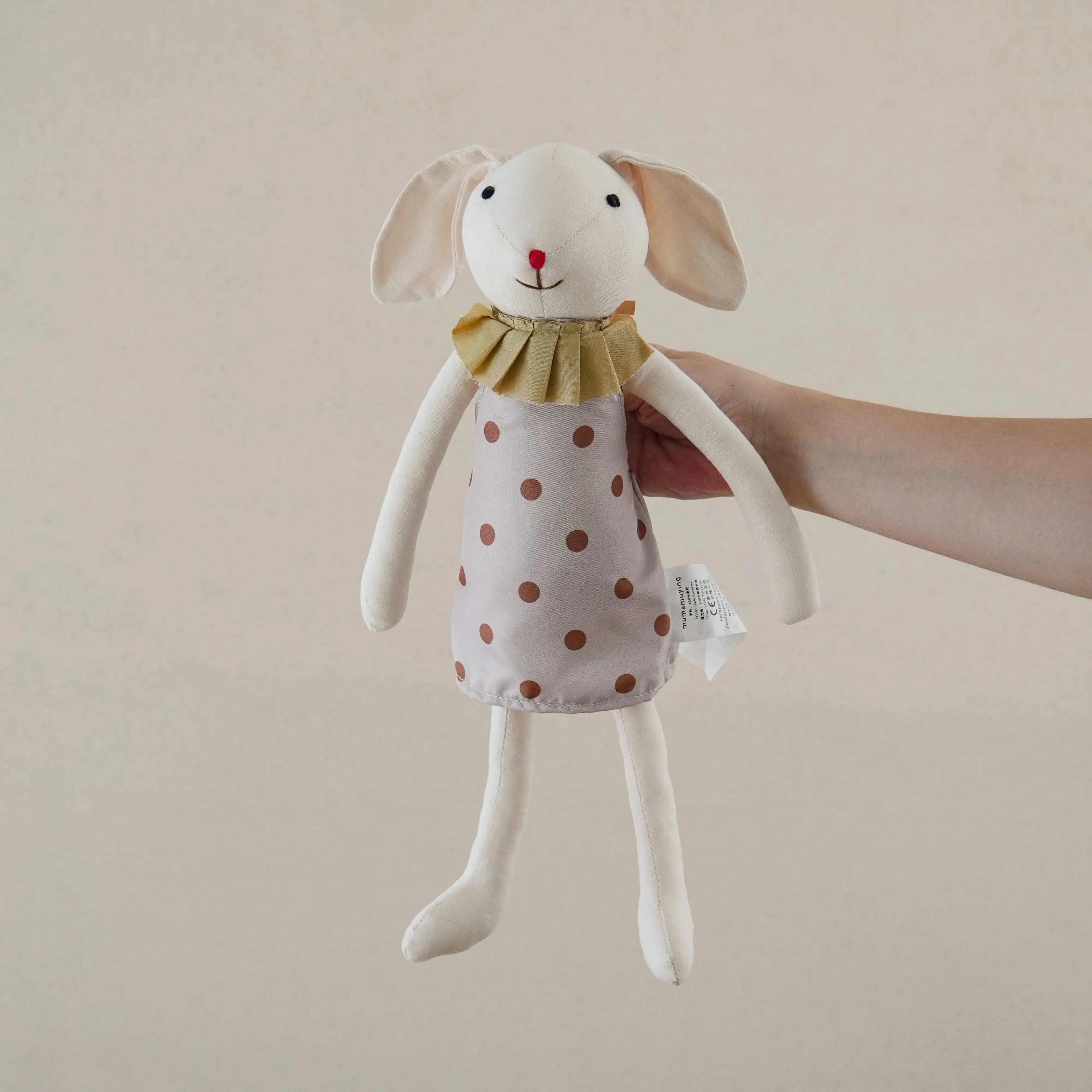 mumamuying danish bunny doll fabric artificial animal soothing doll children baby toys gifts