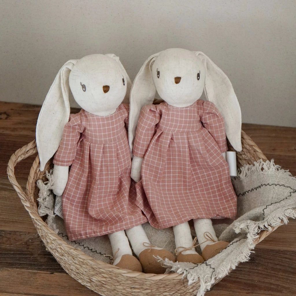 mumamuying danish bunny doll fabric artificial animal soothing doll children baby toys gifts
