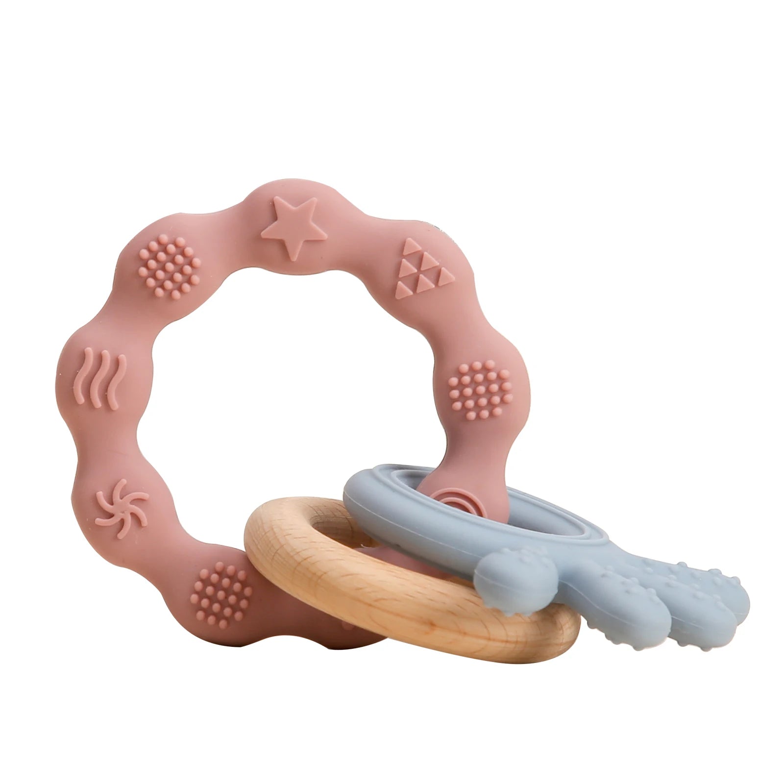 Baby Toys Silicone Anxiety Teethers Animal Bracelet Baby Toys 0 12 Months Cartoon Rattles Mobiles for Babies Silicone Teethers