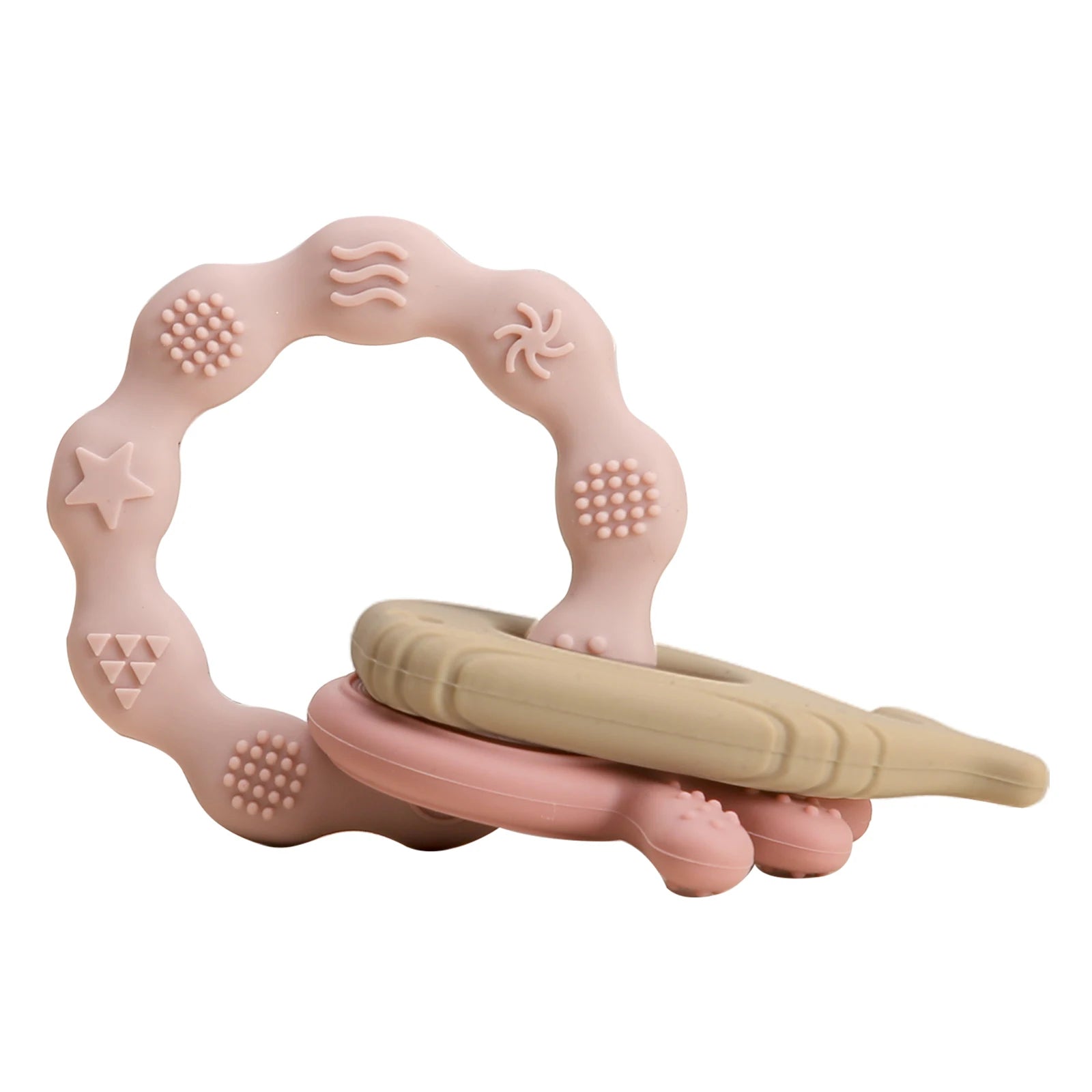 Baby Toys Silicone Anxiety Teethers Animal Bracelet Baby Toys 0 12 Months Cartoon Rattles Mobiles for Babies Silicone Teethers