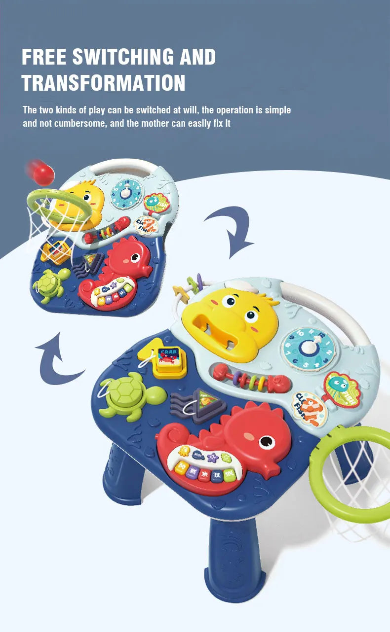Baby Activity Table Musical Toys Sound Maker Games for Babies Sensory Toys Multi-Functional Movement Developing Educational Toys