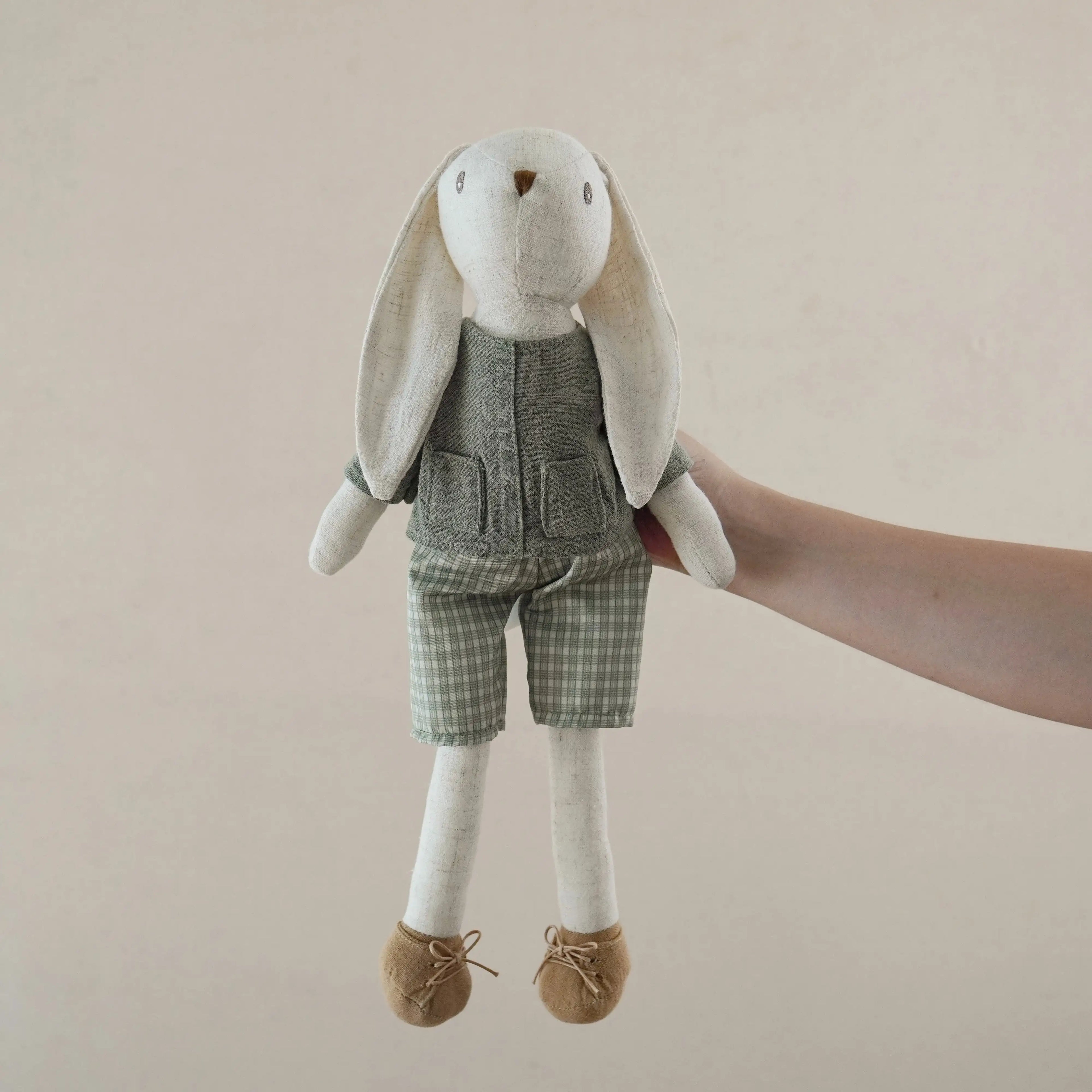 mumamuying danish bunny doll fabric artificial animal soothing doll children baby toys gifts
