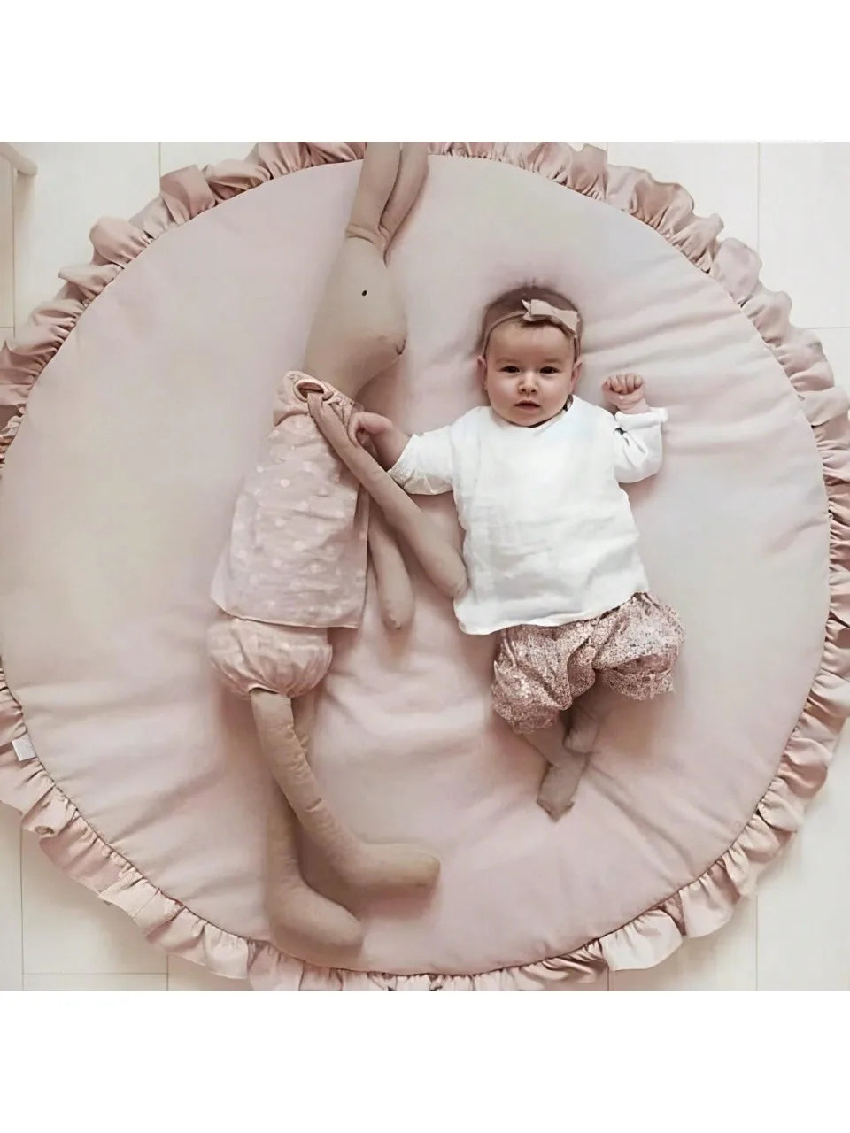 Baby Play Mats Ground Floor Carpet Soft Cotton Padded Baby Bedding Blanket Lace Crawling Mat Game Pad Girl Boy Room Play Rugs
