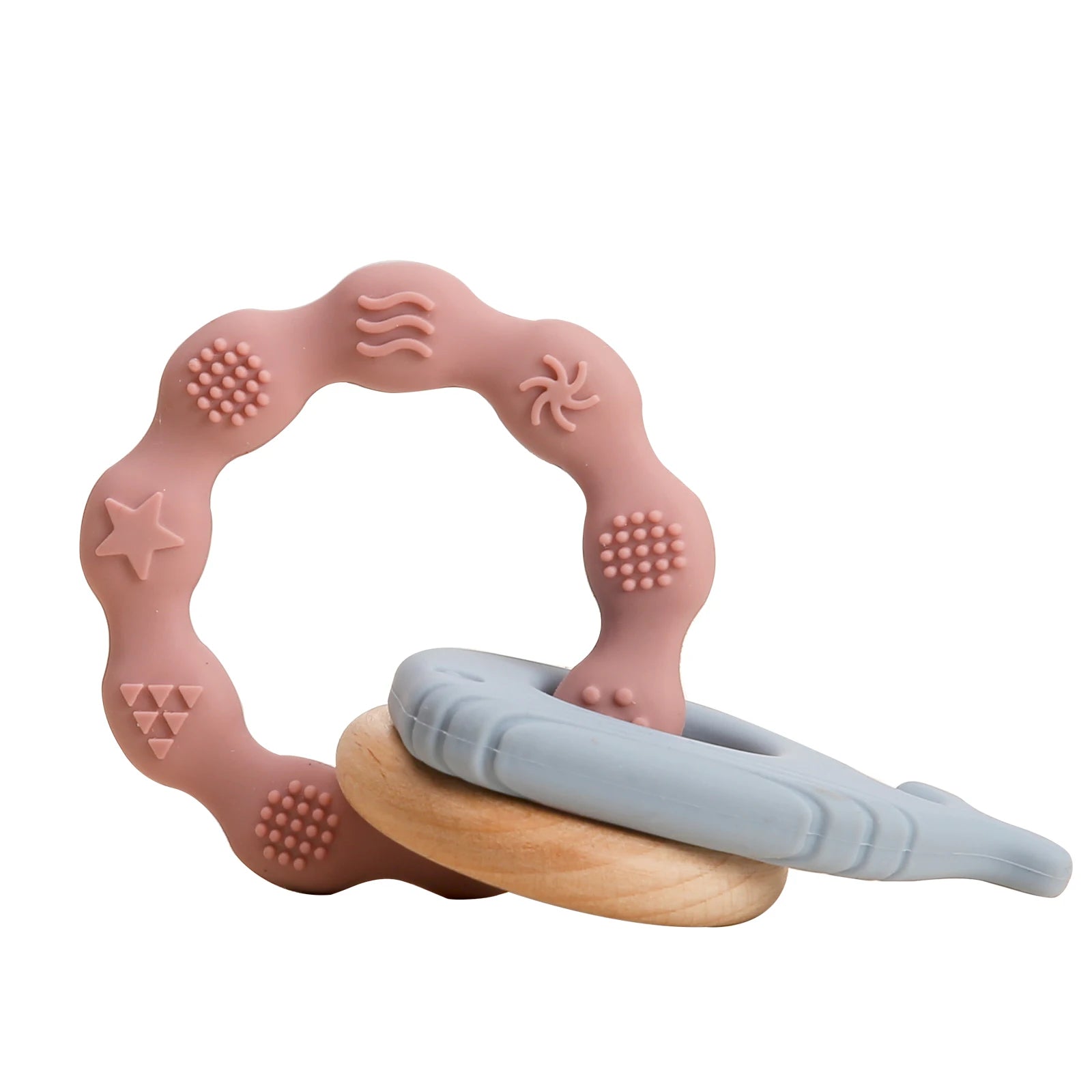 Baby Toys Silicone Anxiety Teethers Animal Bracelet Baby Toys 0 12 Months Cartoon Rattles Mobiles for Babies Silicone Teethers