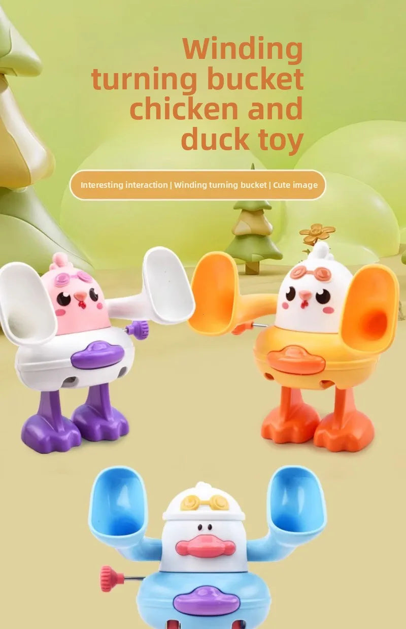 Crawling Baby Toys 6 12 Months Rolling Clockwork Duck Wind Up Infant Tummy Time Baby Toys Early Educational Toys for Babies Gift